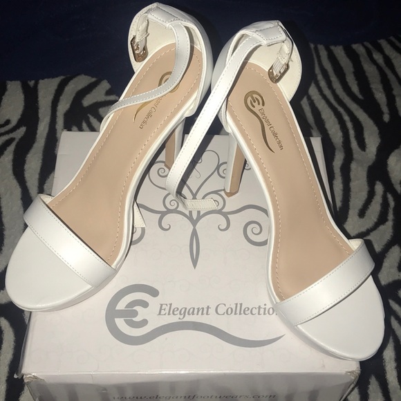 White heels! Beautiful, just a little to big. - Picture 1 of 5